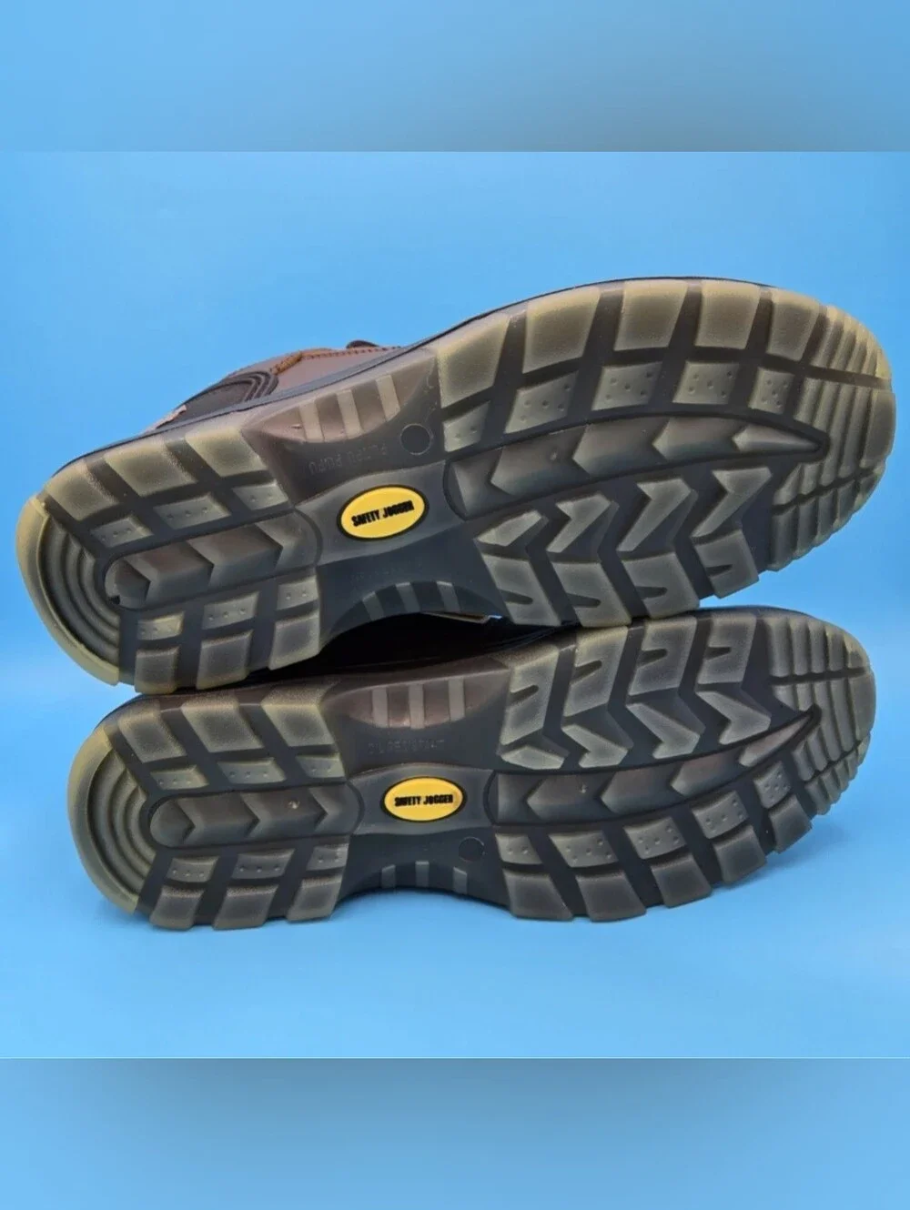 Men's Work Shoes SAFETY JOGGER PLUTO Dark Bronw/Black Steel Toe New